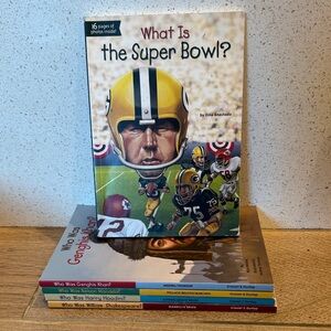 LOT What/Who Is BOOKS Super Bowl Genghis Khan Nelson Mandela Houdini Shakespeare